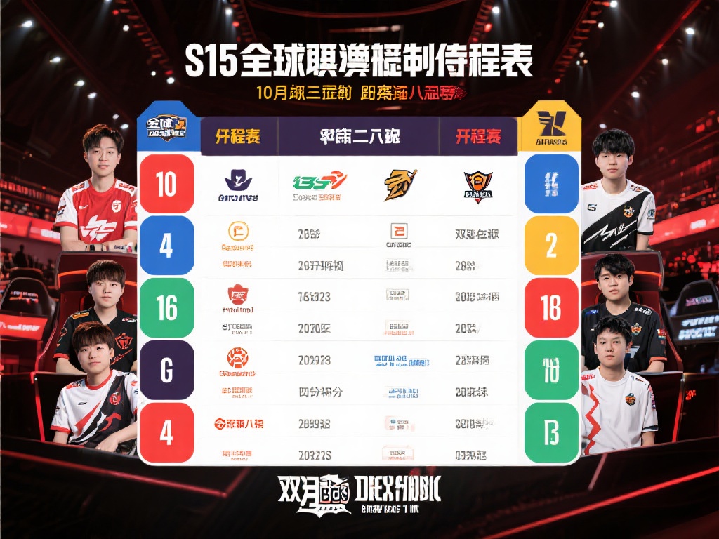 根据官方最新公布的S15全球总决赛赛程表